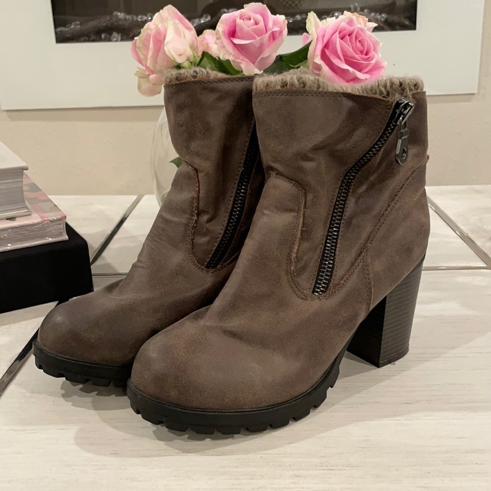 Sweater Ankle Boots